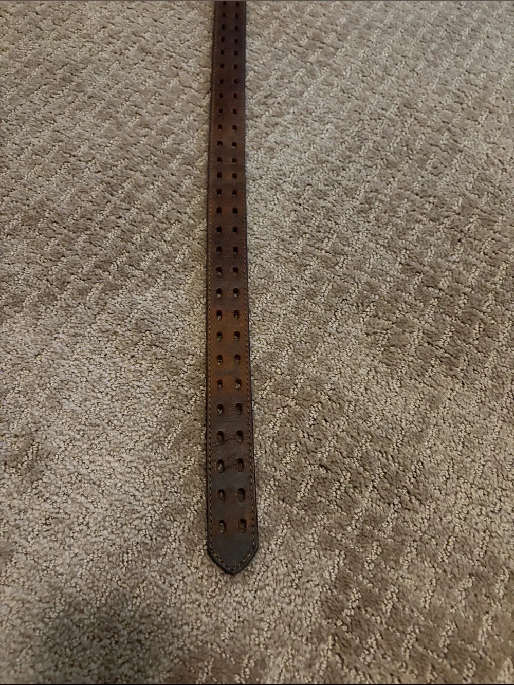 Boys brown leather belt